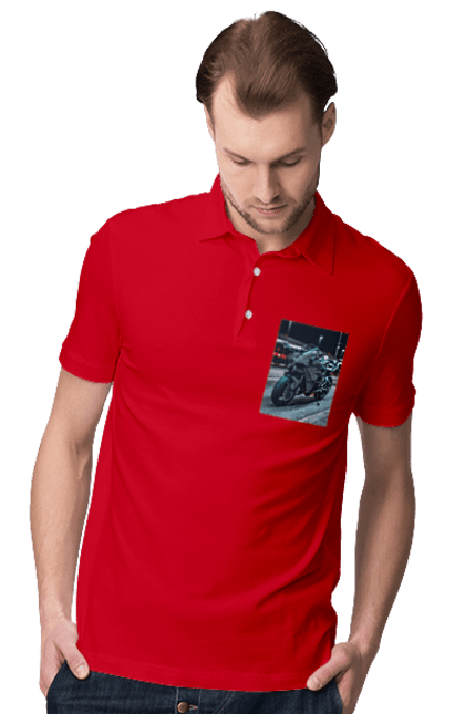 Поло чоловіче з принтом "Мото цитаты". Байк, мото, спорт, цитаты. 2070702