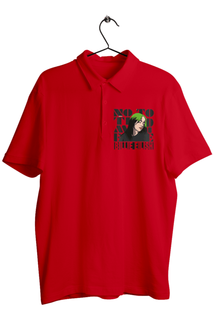 Поло чоловіче з принтом "Біллі Айліш". Біллі айліш, логотип біллі айліш, принт біллі айліш, співачка біллі айліш. 2070702