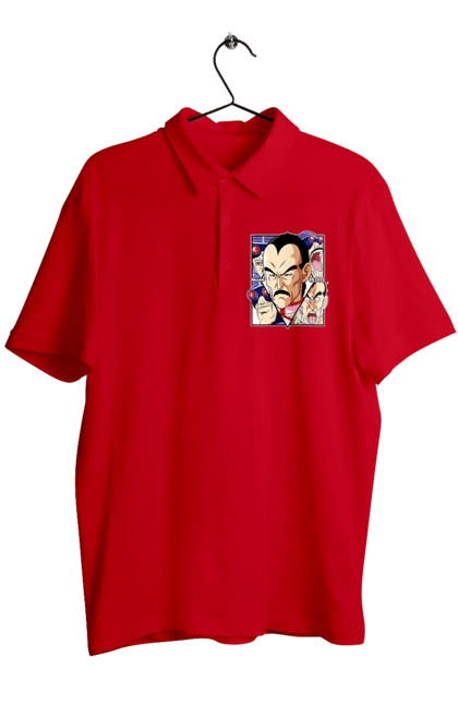 Men`s polo with prints Dragon Ball Tao Pai Pai. Anime, dragon ball, goku, manga, mercenary tao, tao pai pai, tv series, vegeta. 2070702