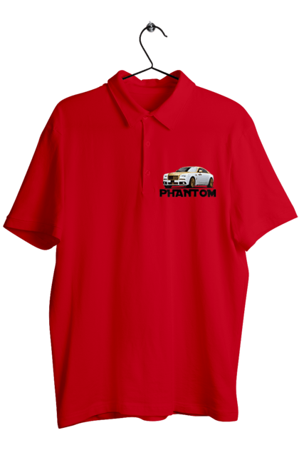 Поло чоловіче з принтом "Ролс ройс". Авто, автомобіль, люкс клас, ролс ройс, седан, фантом. 2070702
