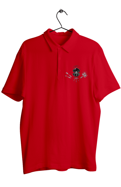 Поло чоловіче з принтом "Барбекю Смажити М'ясо". Барбекю, м`ясо, смажити. 2070702