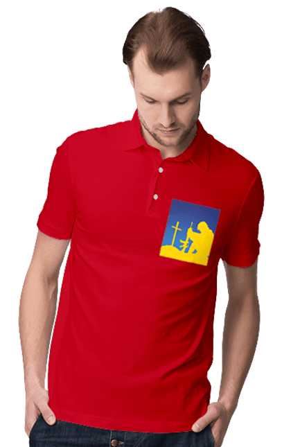 Поло чоловіче з принтом "Патріот". Патриот, патриотизм, победа, свобода, украина, украинец. 2070702