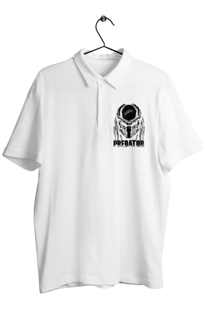 Men's polo with prints The Predator. Alien, cinema, film, predator, thriller. 2070702