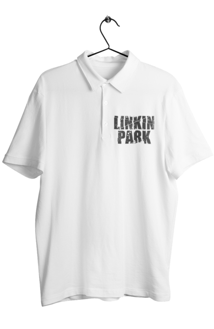 Поло чоловіче з принтом "Лінкін Парк". Linkin park, rock, альтернативний метал, альтернативний рок, альтернативный рок, лінкін парк, музика, ню метал, реп метал, рок, рок група. KRUTO.  Магазин популярних футболок