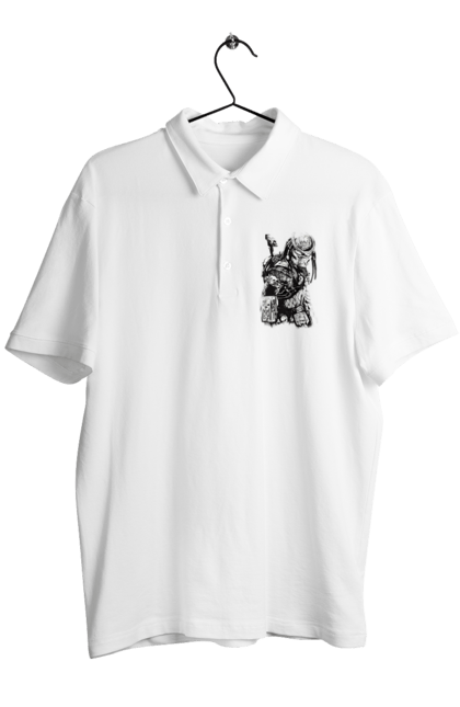 Men's polo with prints The Predator. Alien, cinema, film, predator, thriller. 2070702