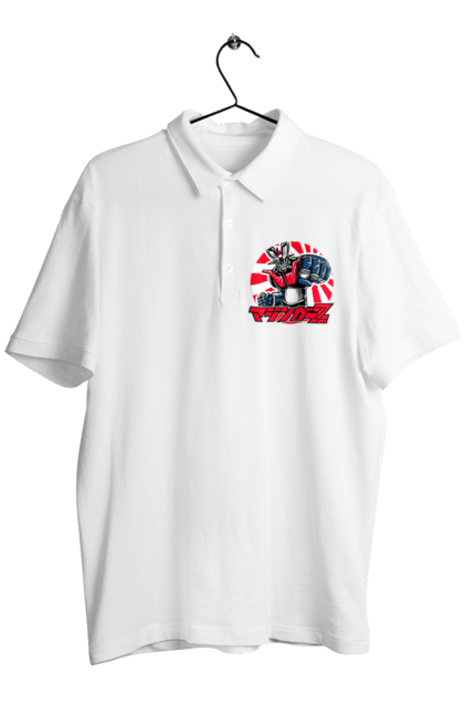 Men's polo with prints Mazinger Z Grendizer. Anime, goldorak, goldrake, grendizer, manga, mazinger z, mecha, robots. 2070702