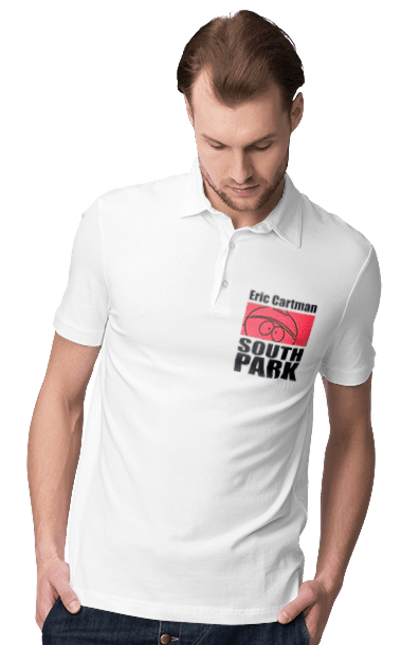 Men's polo with prints South Park Cartman. Cartman, cartoon series, eric cartman, south park. 2070702