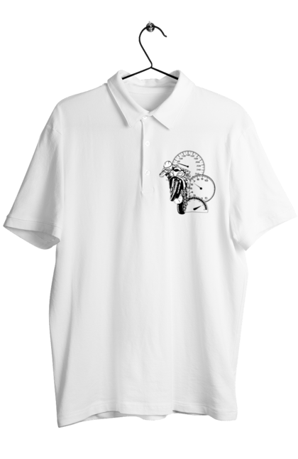 Поло чоловіче з принтом "Мотоцикл Швидкість Чорний". Мото, мотоцикл, розгін, швидкість. 2070702