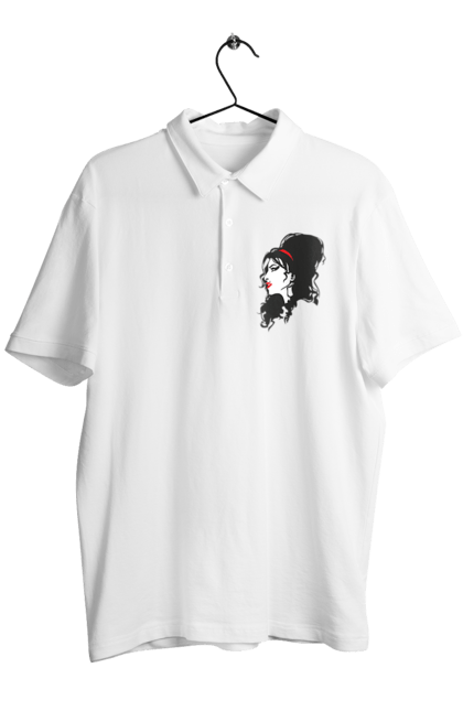 Men's polo with prints Amy Winehouse. Amy winehouse, blues, composer, jazz, musician, singer, soul. 2070702