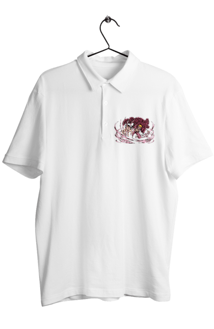 Men's polo with prints One Piece Donquixote Doflamingo. Anime, donquixote doflamingo, heavenly yaksha, manga, one piece, straw hat pirates. 2070702