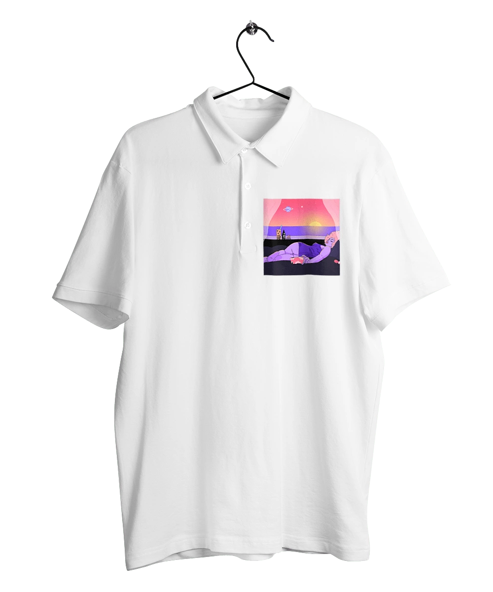 Purple Girl On Vacation