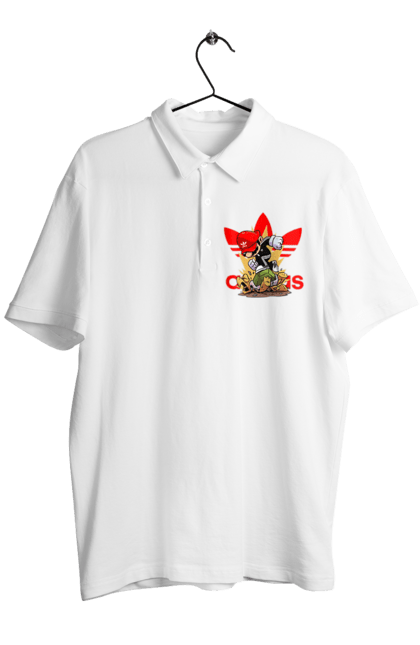 Men's polo with prints Adidas Mario. Adidas, character, game, mario, mario bros, nintendo, super mario bros. 2070702