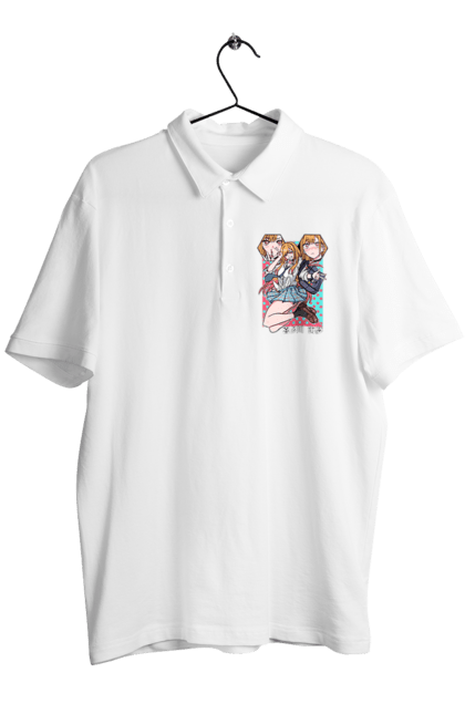 Men's polo with prints My Dress Up Darling. Anime, gyaru, manga, marin kitagawa, marine, my dress-up darling, porcelain doll. 2070702