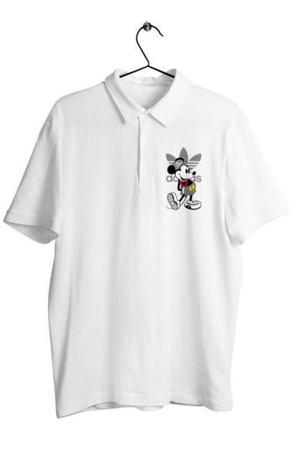 Men's polo with prints Adidas Mickey Mouse. Adidas, cartoon, disney, mickey, mickey mouse. 2070702