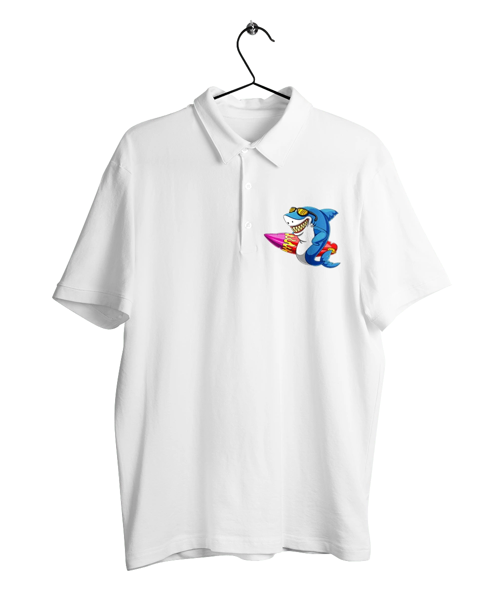 Shark With Glasses Surfing