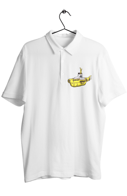 Поло чоловіче з принтом "Жовтий підводний човен". Біт група, бітлз, група, джон леннон, жовта, жовтий підводний човен, знаменита, класика, ливерпуль, музика, підводний човен, покоління, поп, рок, рок н ролл, хіт. ART принт на футболках
