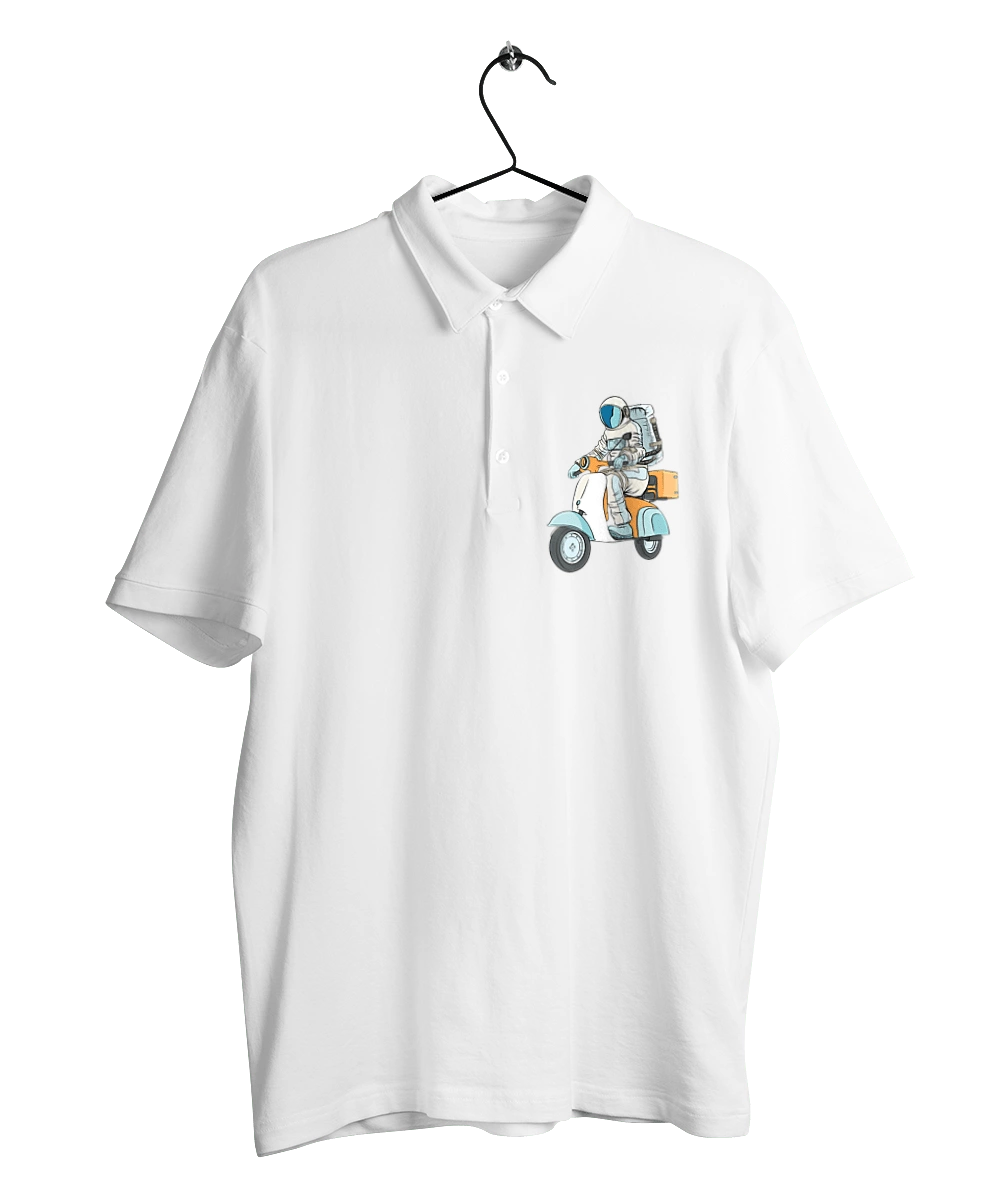 Astronaut on a motorcycle