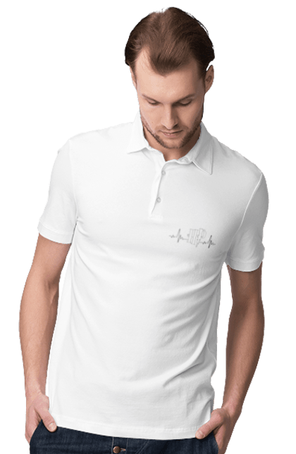 Men`s polo with prints Harry Potter. Book, deathly hallows, faculties, harry potter, hogwarts, movie. 2070702