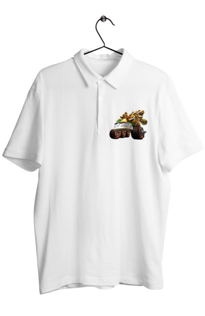 Поло чоловіче з принтом "Брати Маріо Боузер". Bowser, king koopa, mario bros, nintendo, super mario bros, боузер, брати супер маріо, гра, король купа. futbolka.stylus.ua