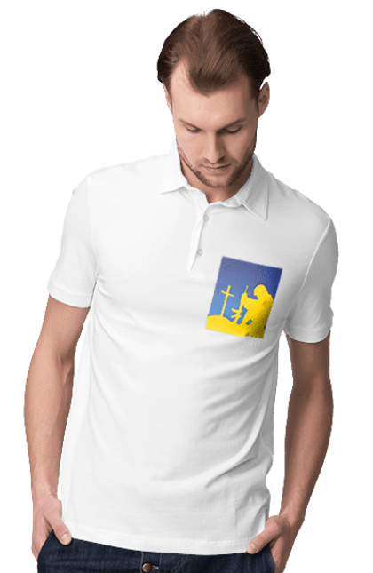 Поло чоловіче з принтом "Патріот". Патриот, патриотизм, победа, свобода, украина, украинец. 2070702