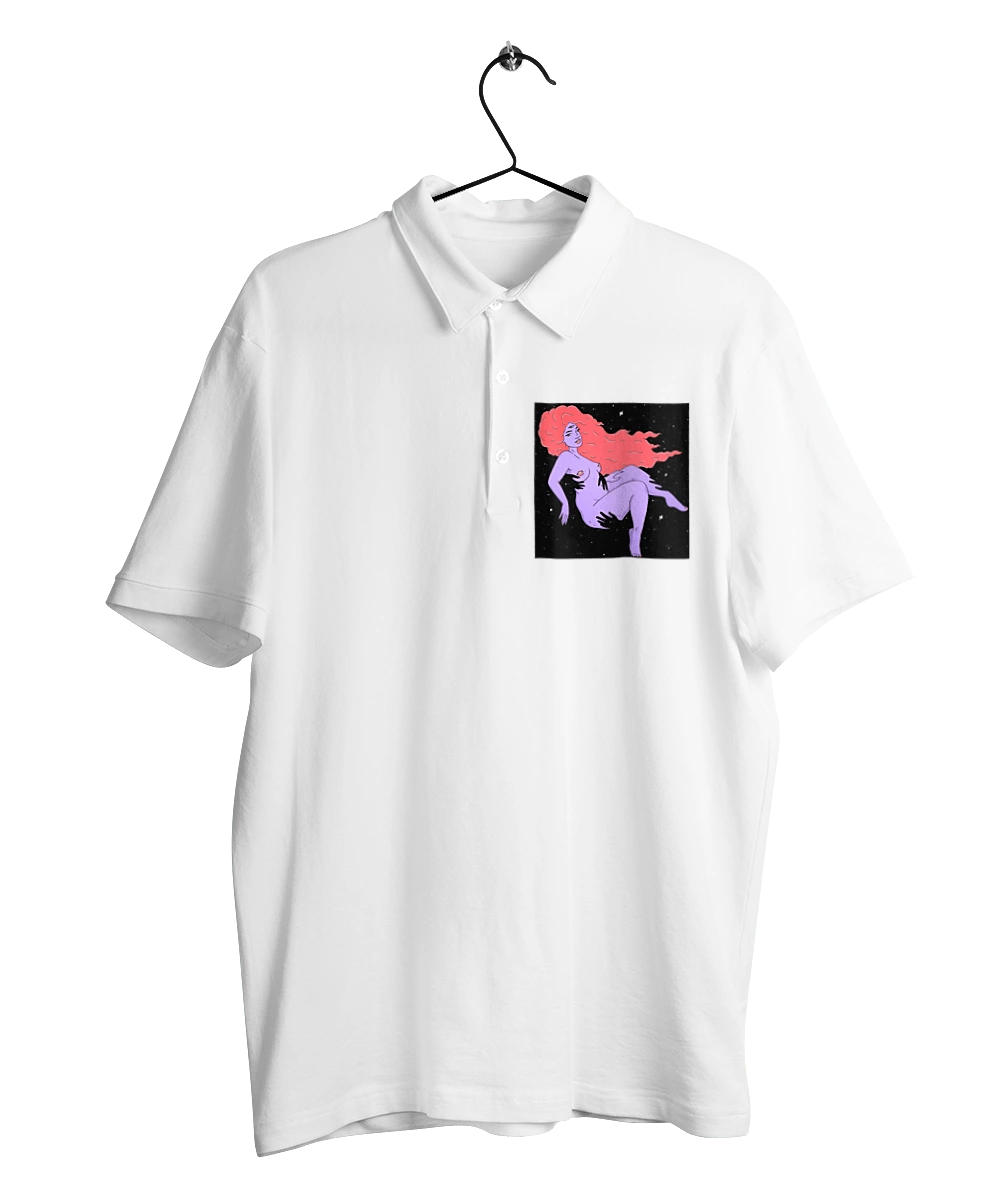 Фиолетовая Девушка В Черной Дыре