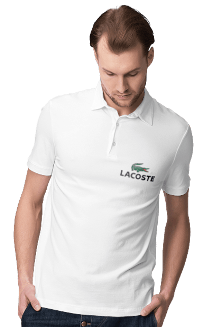 Поло чоловіче з принтом "Лакоста". Lacoste, коста лакоста, крокодил, лакост, лакост лого, лакоста, лакоста оригинал, лакосте. PrintMarket - інтернет-магазин одягу та аксесуарів з принтами плюс конструктор принтів - створи свій унікальний дизайн