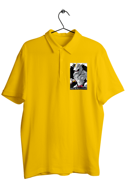 Men's polo with prints Dragon Ball Majin Buu. Anime, antagonist, dragon ball, majin buu, manga, tv series. 2070702