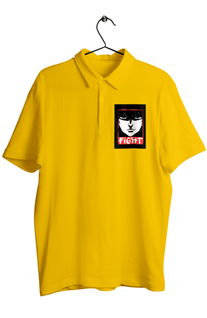 Men's polo with prints Hanma Baki. Anime, baki fighter, hanma baki, manga, martial arts, tv series. 2070702