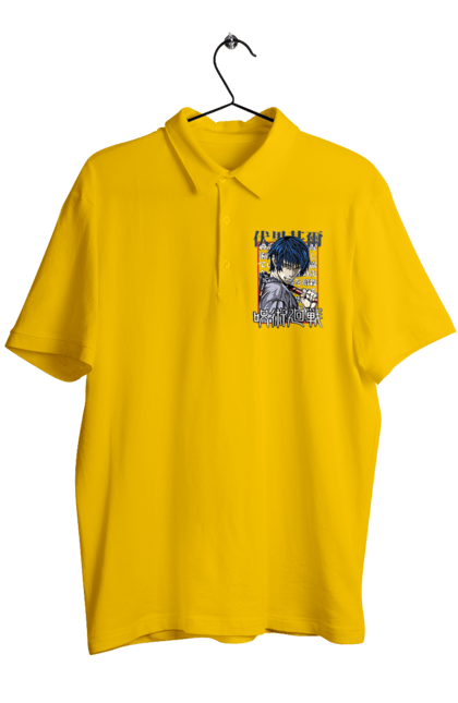 Men's polo with prints Jujutsu Kaisen Toji. Anime, dark fantasy, jujutsu kaisen, magic battle, manga, mystic, toji, toji fushiguro. 2070702