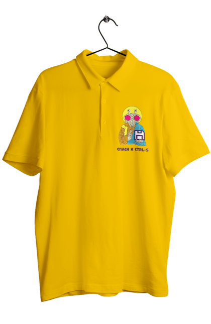 Men`s polo with prints Save and ctrl+s. Cake, fuck that ctrl+s, hilarious, humor, it, joke, joy, laugh, lol, meme, programmer, save and ctrl+s. 2070702