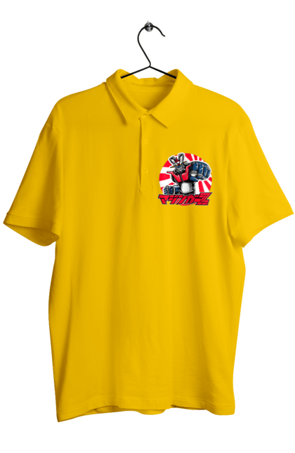 Men's polo with prints Mazinger Z Grendizer. Anime, goldorak, goldrake, grendizer, manga, mazinger z, mecha, robots. 2070702