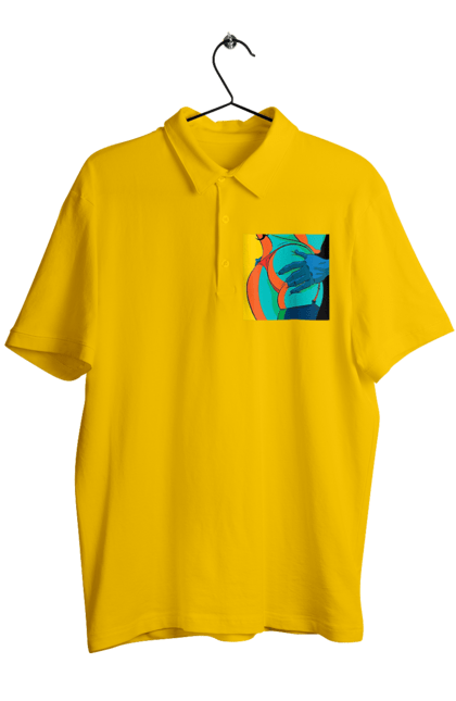 Поло чоловіче з принтом "Жіноча Попа В Чоловічих Руках". Гола, жопа, ляпас. 2070702