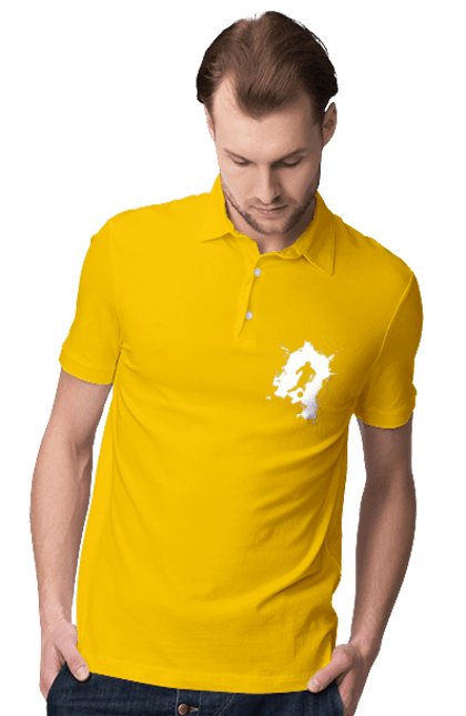 Поло мужское с принтом Мы больны футболом. Ворота, гол, мяч, победа, сборная, спорт, турнир, украина, футбол, чемпионат. 2070702