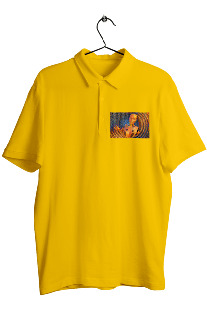 Поло чоловіче з принтом "Штучний інтелект". Айті, айтішник, гик, жінка, знання, інженер, інтелект, кібер, кібернетика, кіборг, код, комп, комп`ютерник, кристал, машинне навчання, мікросхема, мозок, портрет, програміст, професіонал, професія, розробник, розум, хакер, чіп, штучний інтелект, штучний розум. 2070702