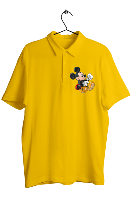 Men's polo with prints Mickey Mouse. Cartoon, disney, mickey, mickey mouse. 2070702