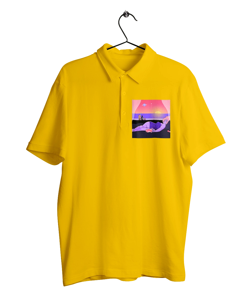 Purple Girl On Vacation