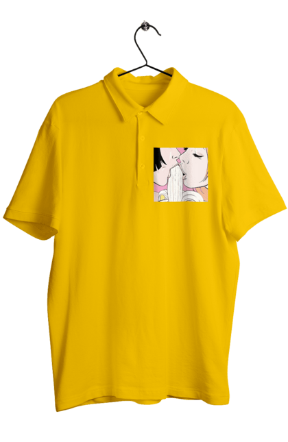 Поло чоловіче з принтом "Дівчата Їдять Банан". Лизати, смоктати. 2070702