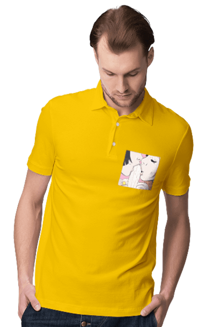 Поло чоловіче з принтом "Дівчата Їдять Банан". Лизати, смоктати. 2070702