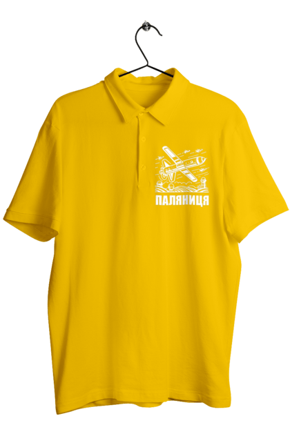 Поло чоловіче з принтом "Паляниця". Бпла, дрон паляниця, зсу, паляниця, ракета паляниця. 2070702