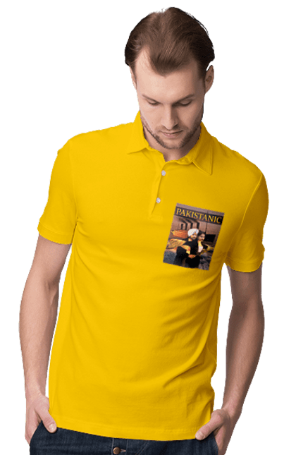 Поло чоловіче з принтом "Pakistanic". Гумор, кіно, креативні, пакістан, приколи, прикольні, смішні, титанік, тренди, фільми. 2070702