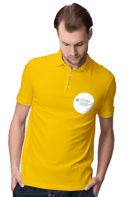 Поло чоловіче з принтом "Програміст". Angular, c, css, html, it, javascript, jquery, php, python, react, svelt, vue, айтишник, айті, гумор, код, кодувати, прогер, програміст, програмісти, ти ж, ти ж програміст, тиж програміст. 2070702