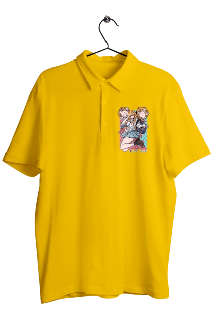 Поло чоловіче з принтом "Ця фарфорова лялечка закохалася". Anime, manga, marin kitagawa, my dress-up darling, аніме, манга, марін, марін кітагава, фарфорова лялечка. 2070702