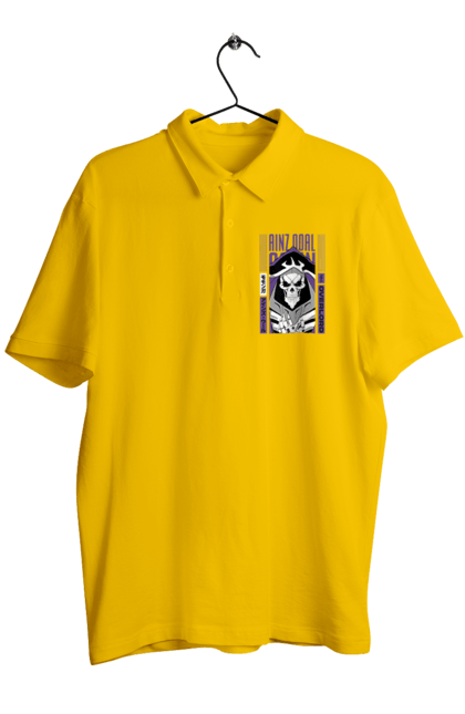 Men's polo with prints Overlord Momonga. Anime, lord, momonga, overlord, tv series. 2070702