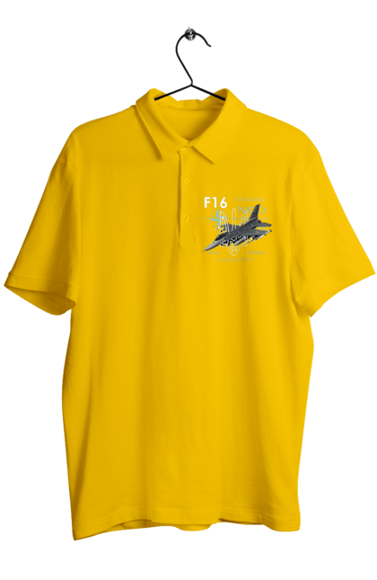 Men`s polo with prints F16. F16, howitzer, nasams, suzanne, zaluzhny, zuzana. 2070702