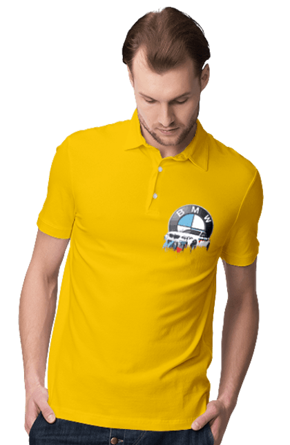 Men`s polo with prints BMW. Auto, bmw, bmw fan, fan club. 2070702