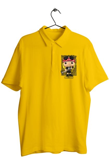 Men's polo with prints Guns N Roses. Guns n roses, hard rock, heavy metal, music, rock band. 2070702