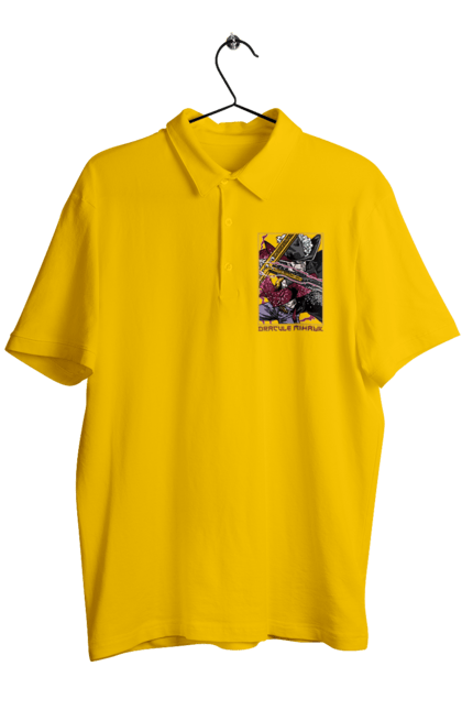 Men's polo with prints One Piece Dracule Mihawk. Anime, dracule mihawk, manga, mihawk, one piece, straw hat pirates. 2070702