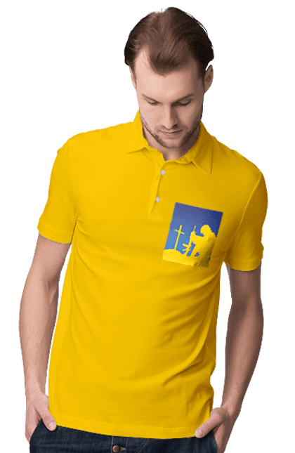 Поло чоловіче з принтом "Патріот". Патриот, патриотизм, победа, свобода, украина, украинец. 2070702