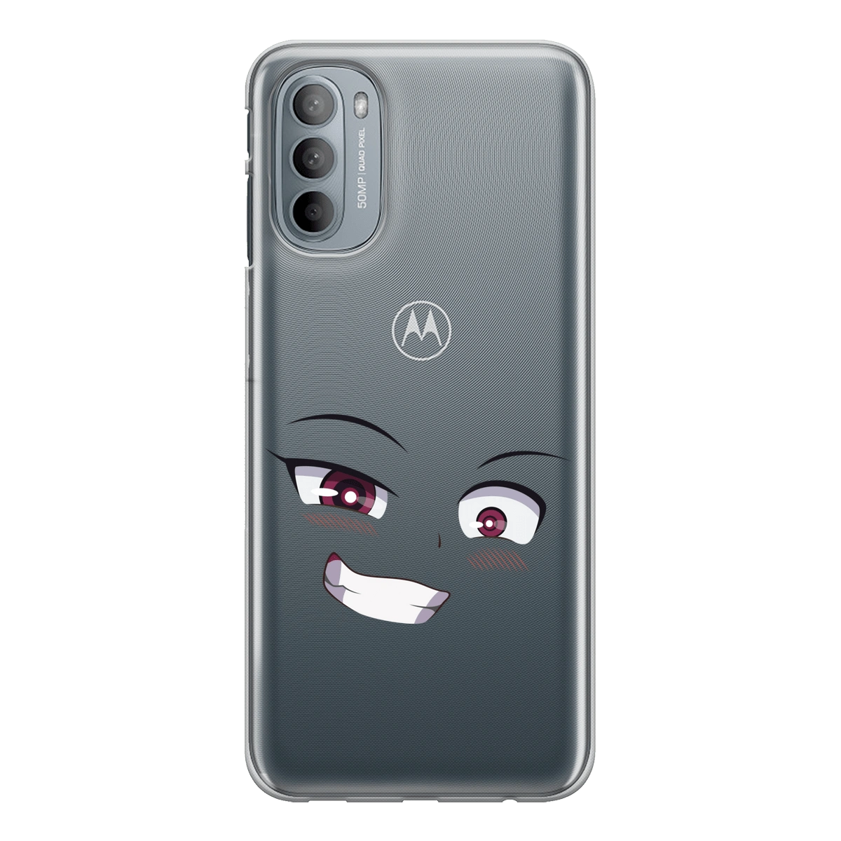 Чехол для телефона Motorola G31 прозрачного цвета с принтом 