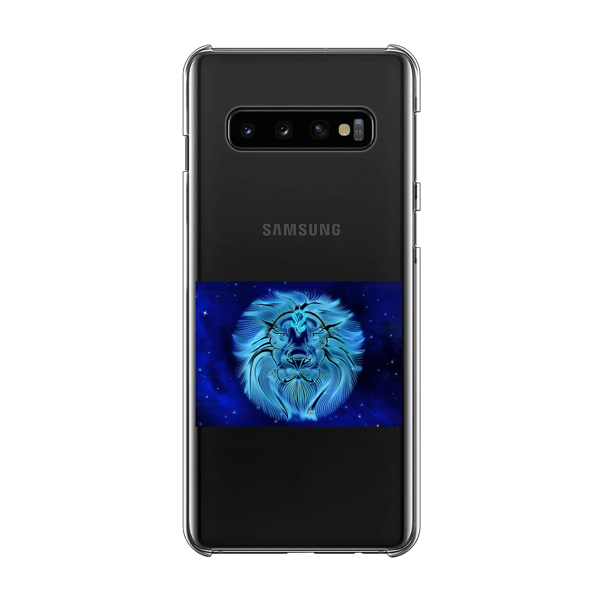 Чехол для телефона Samsung Galaxy S10 прозрачного цвета с принтом 